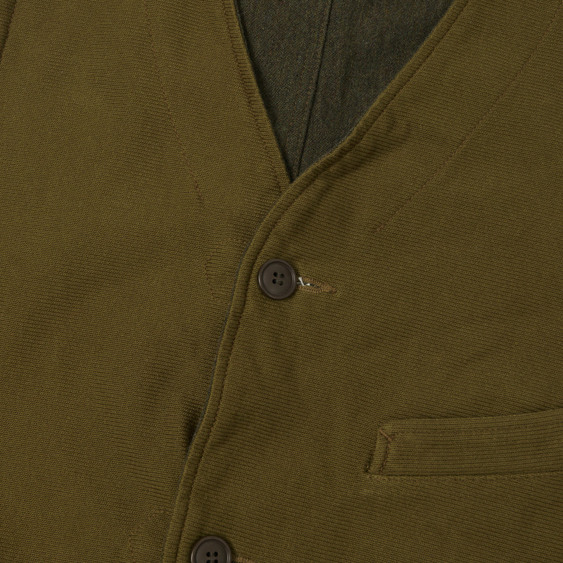 Spellbound 48-401W Wool Military Vest - Olive