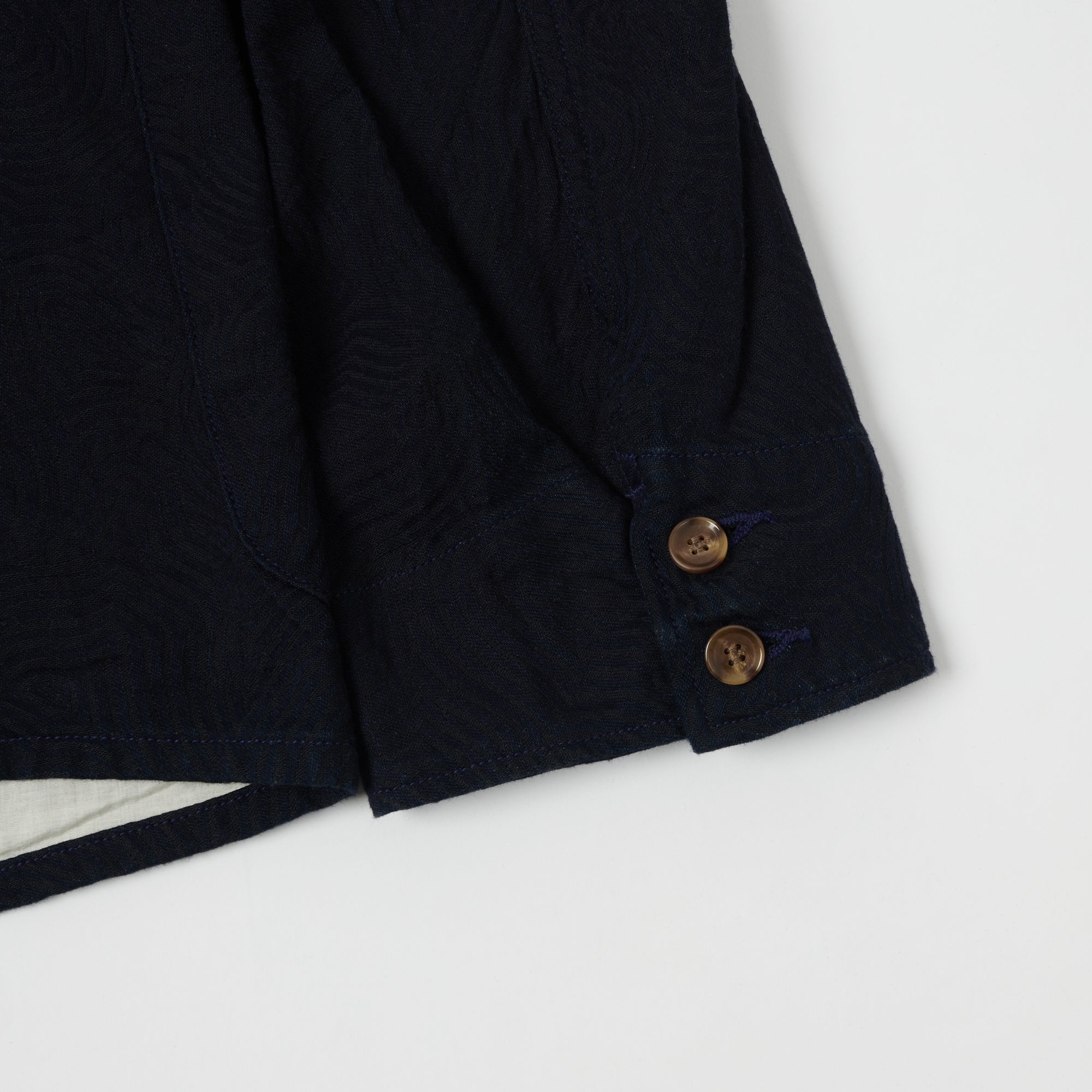 Spellbound Spiral Fabric Blazer - Indigo