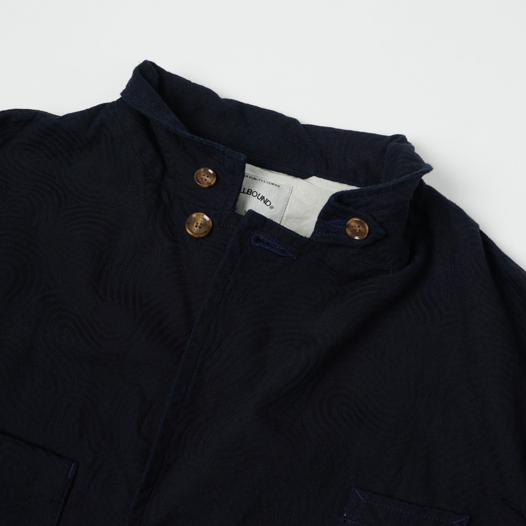 Spellbound Spiral Fabric Blazer - Indigo