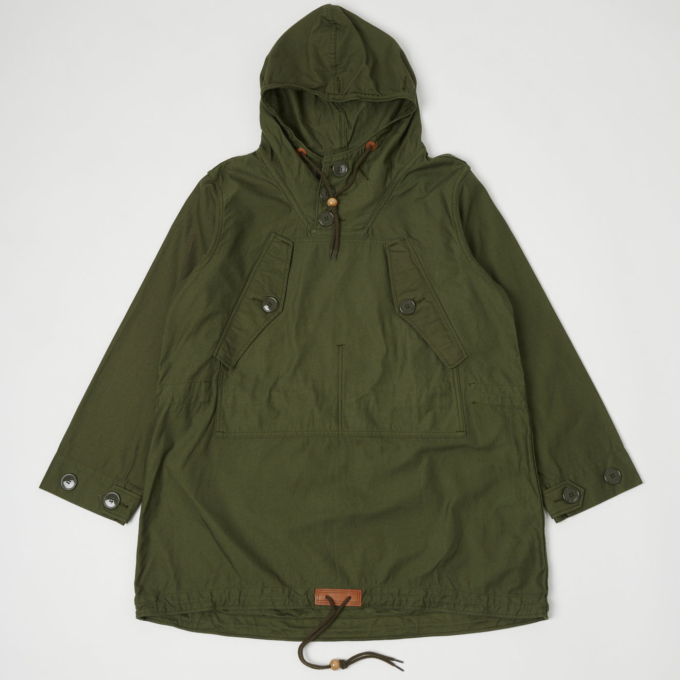 Spellbound Canvas Smock Jacket - Army Green