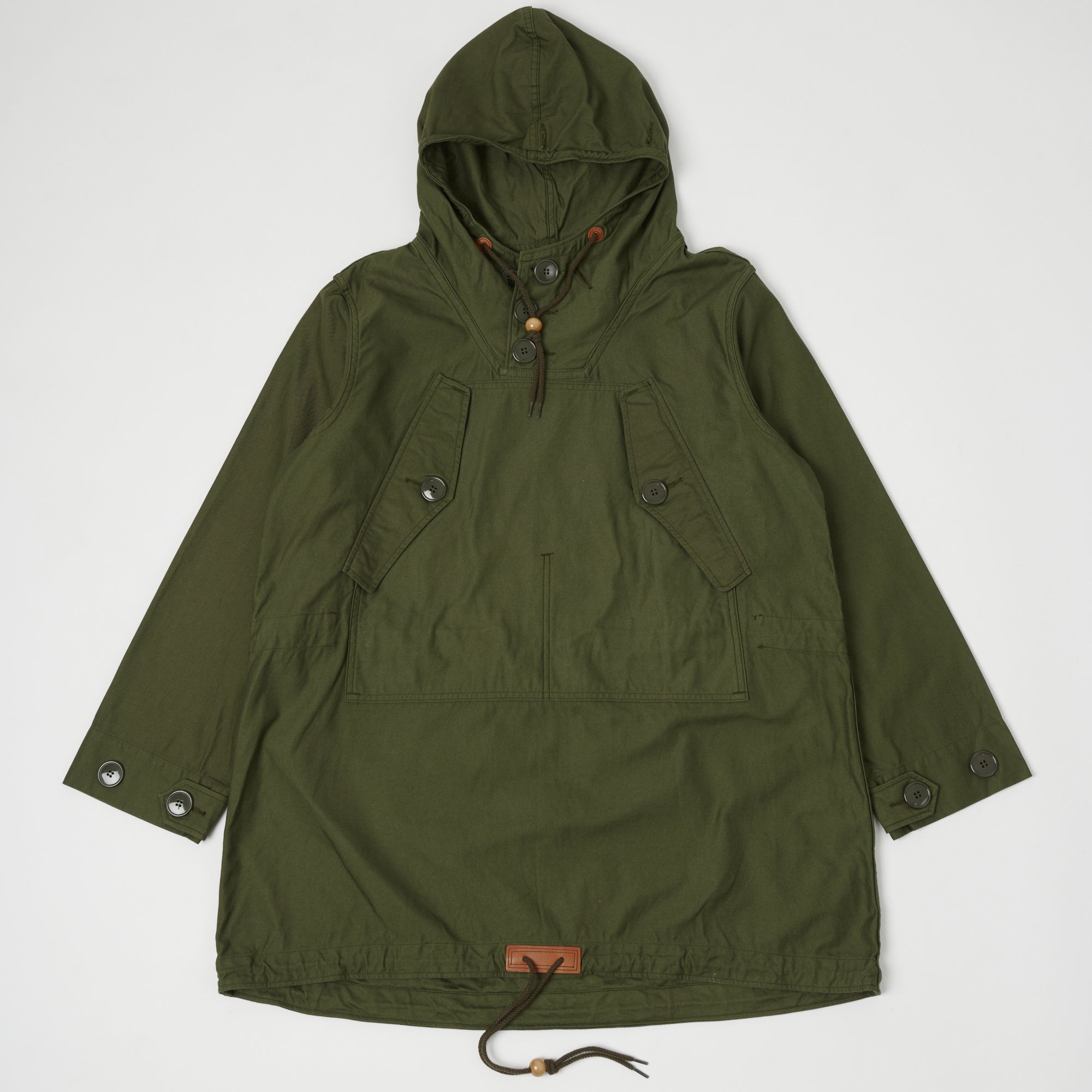 Spellbound Canvas Smock Jacket - Army Green