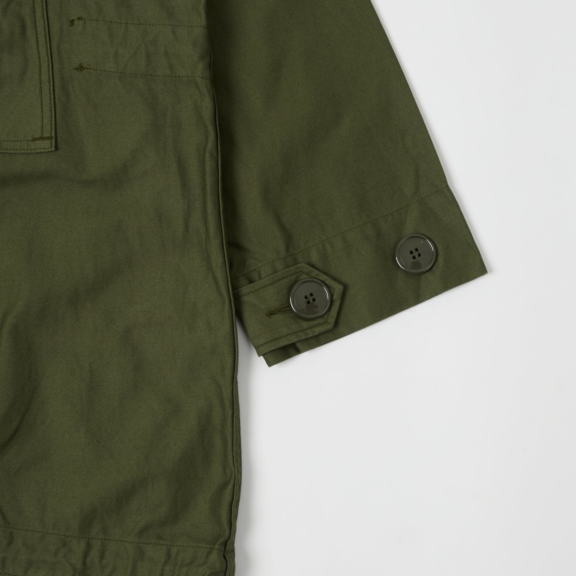 Spellbound Canvas Smock Jacket - Army Green