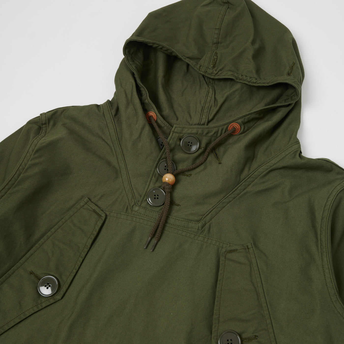 Spellbound Canvas Smock Jacket - Army Green