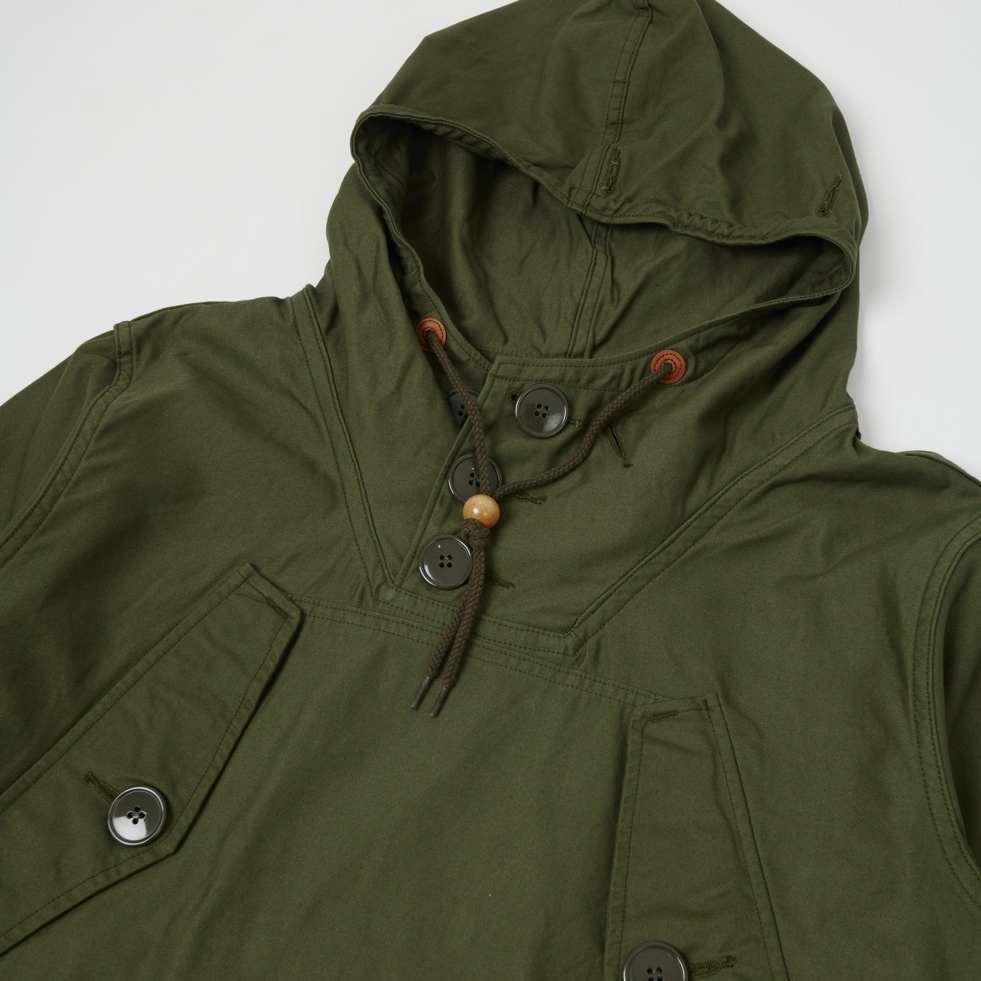 Spellbound Canvas Smock Jacket - Army Green