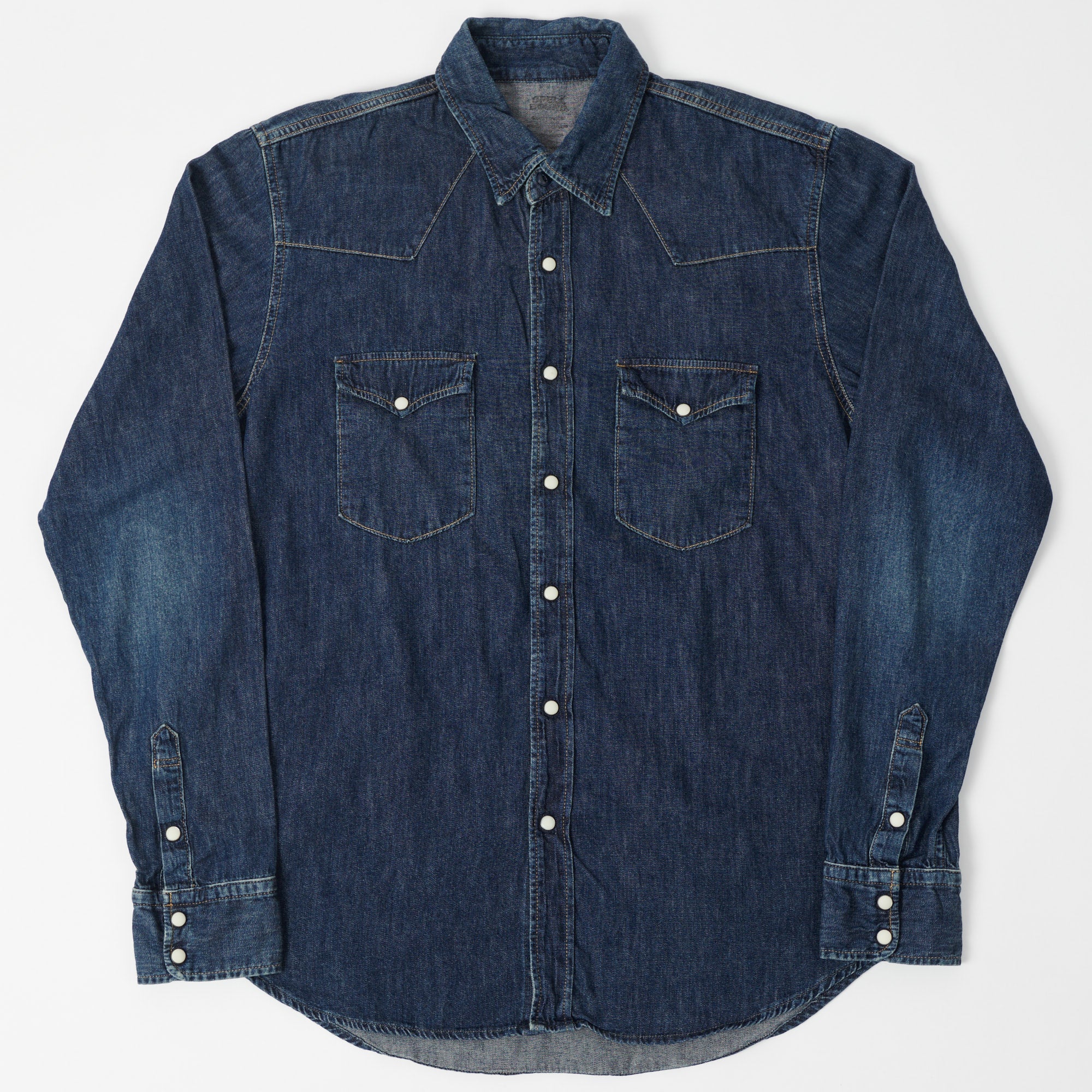 Spellbound 6oz Denim Western Shirt - Dark Wash