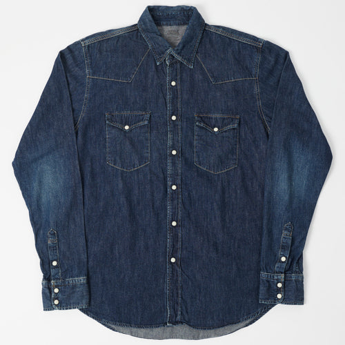 Spellbound 6oz Denim Western Shirt - Dark Wash