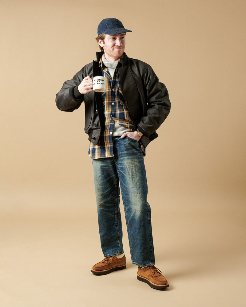 Buzz Rickson's x William Gibson Navy Hook Deck Jacket Black