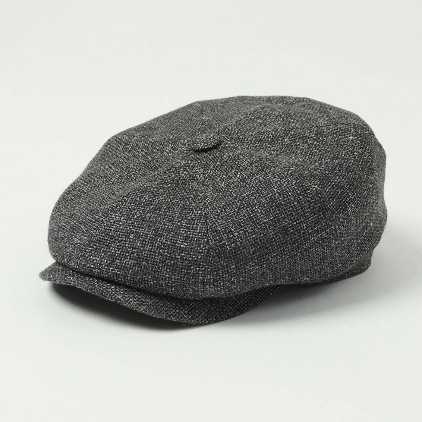 Stetson Hatteras 'Ellington' Wool/Linen Flat Cap - Charcoal