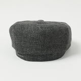 Stetson Hatteras 'Ellington' Virgin Wool/Linen Flat Cap - Charcoal