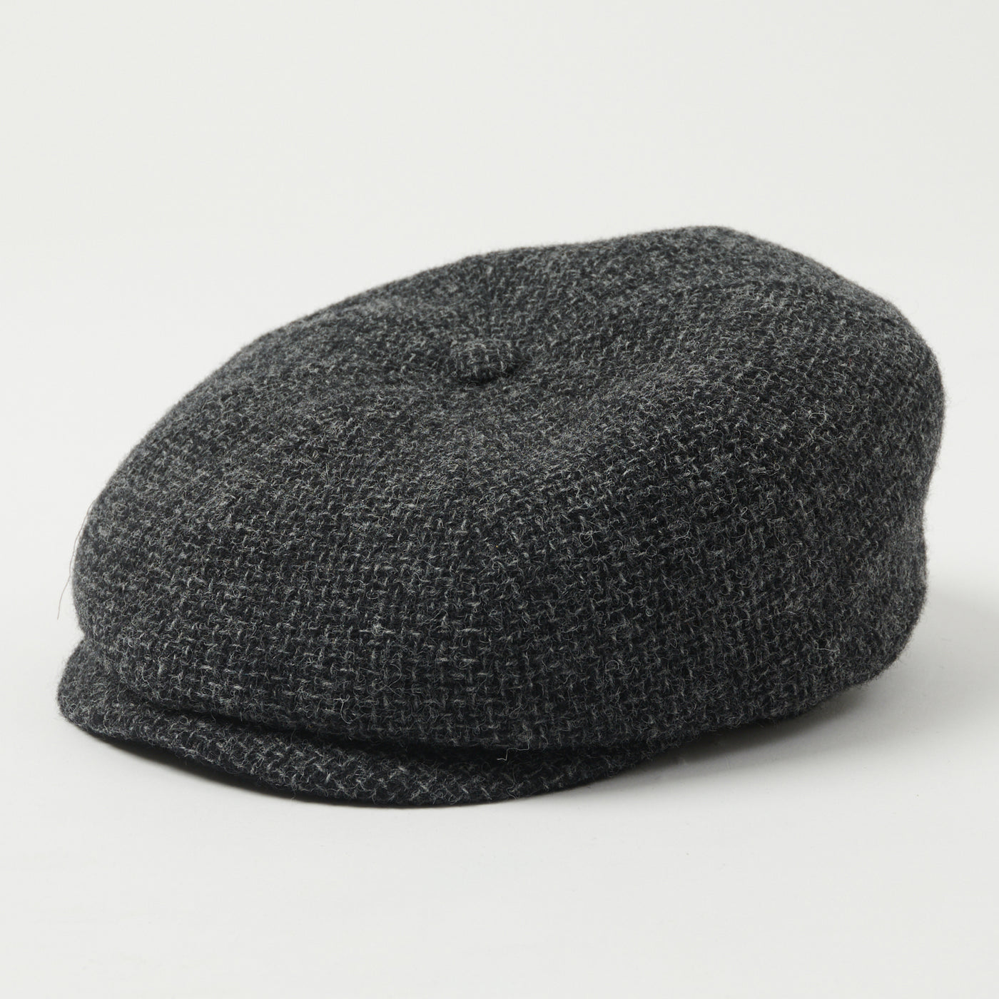 Stetson Hatteras Wool Flat Cap - Blue Melange