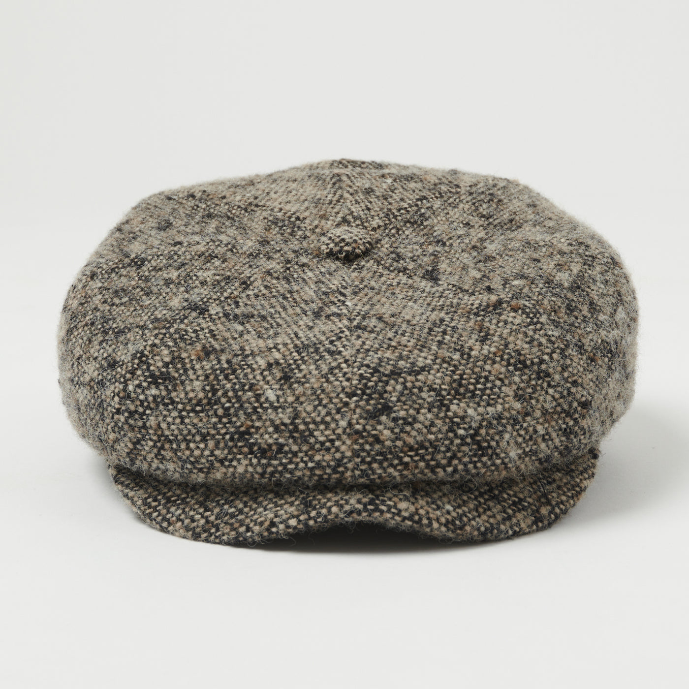 Stetson Hatteras Donegal Tweed Flat Cap - Grey Melange