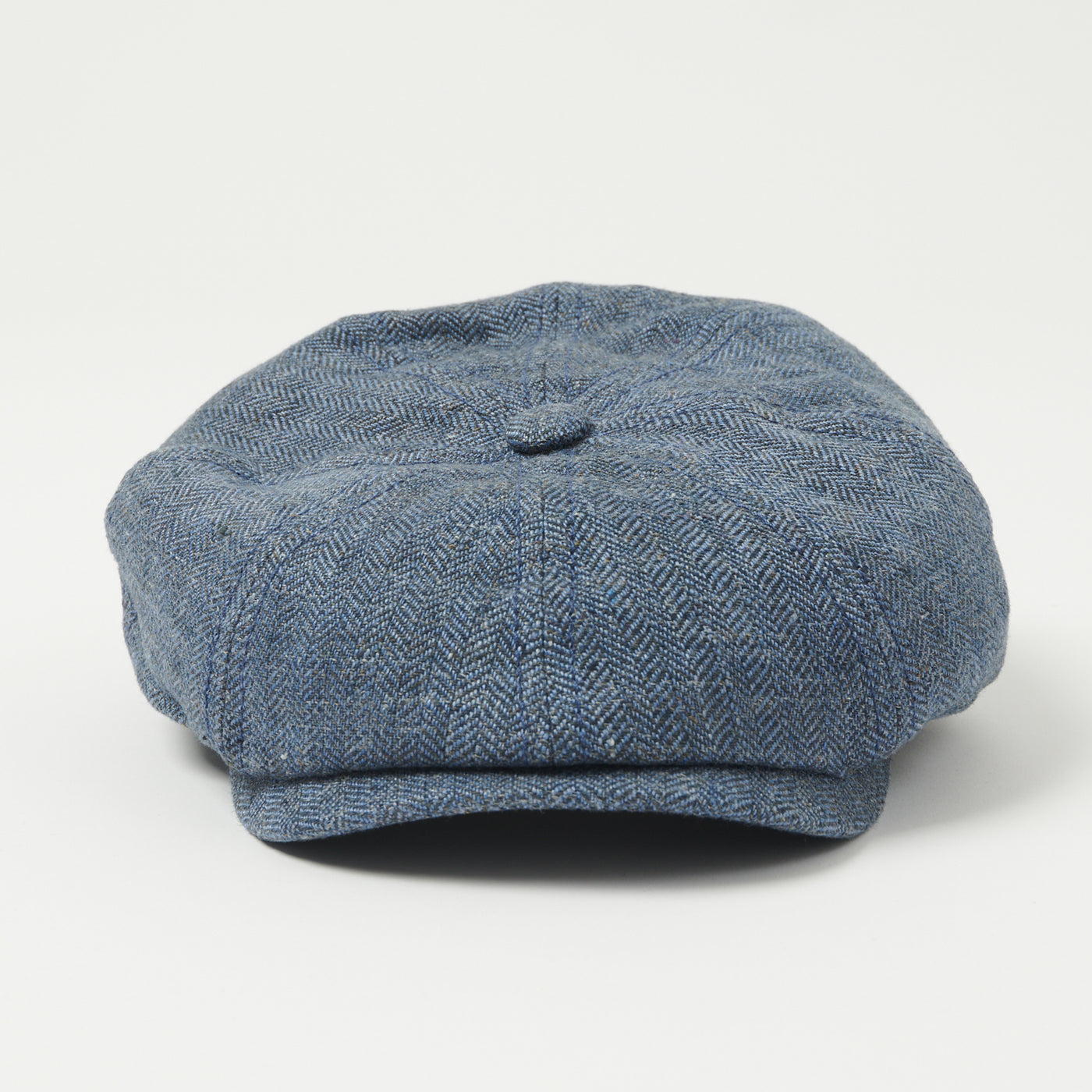 Stetson Hatteras Linen Herringbone Cap - Blue