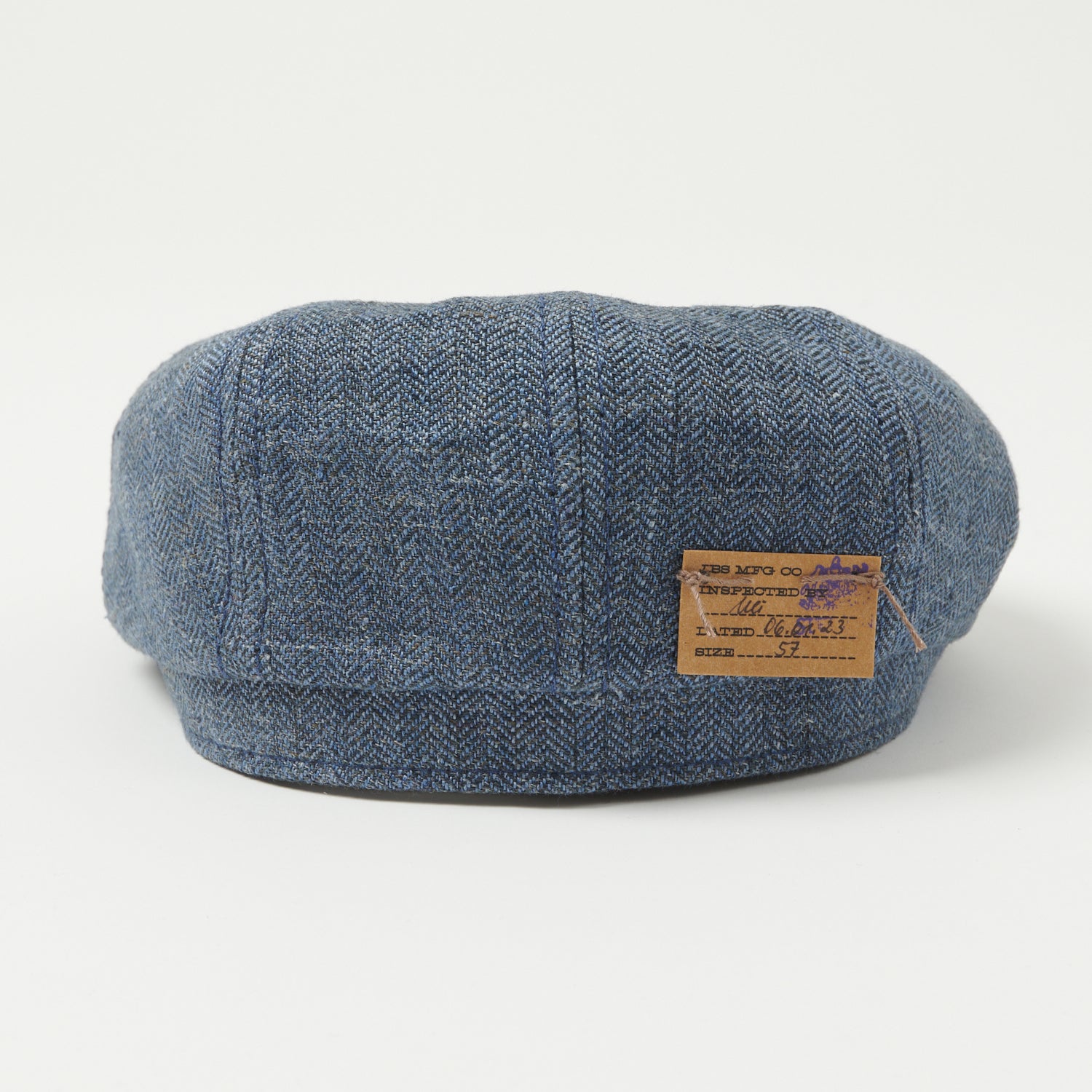 Stetson Hatteras Linen Herringbone Cap - Blue