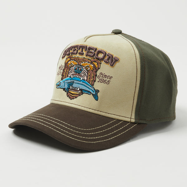 Stetson 7766103-67 'Wild Life' Trucker Cap - Olive/Brown