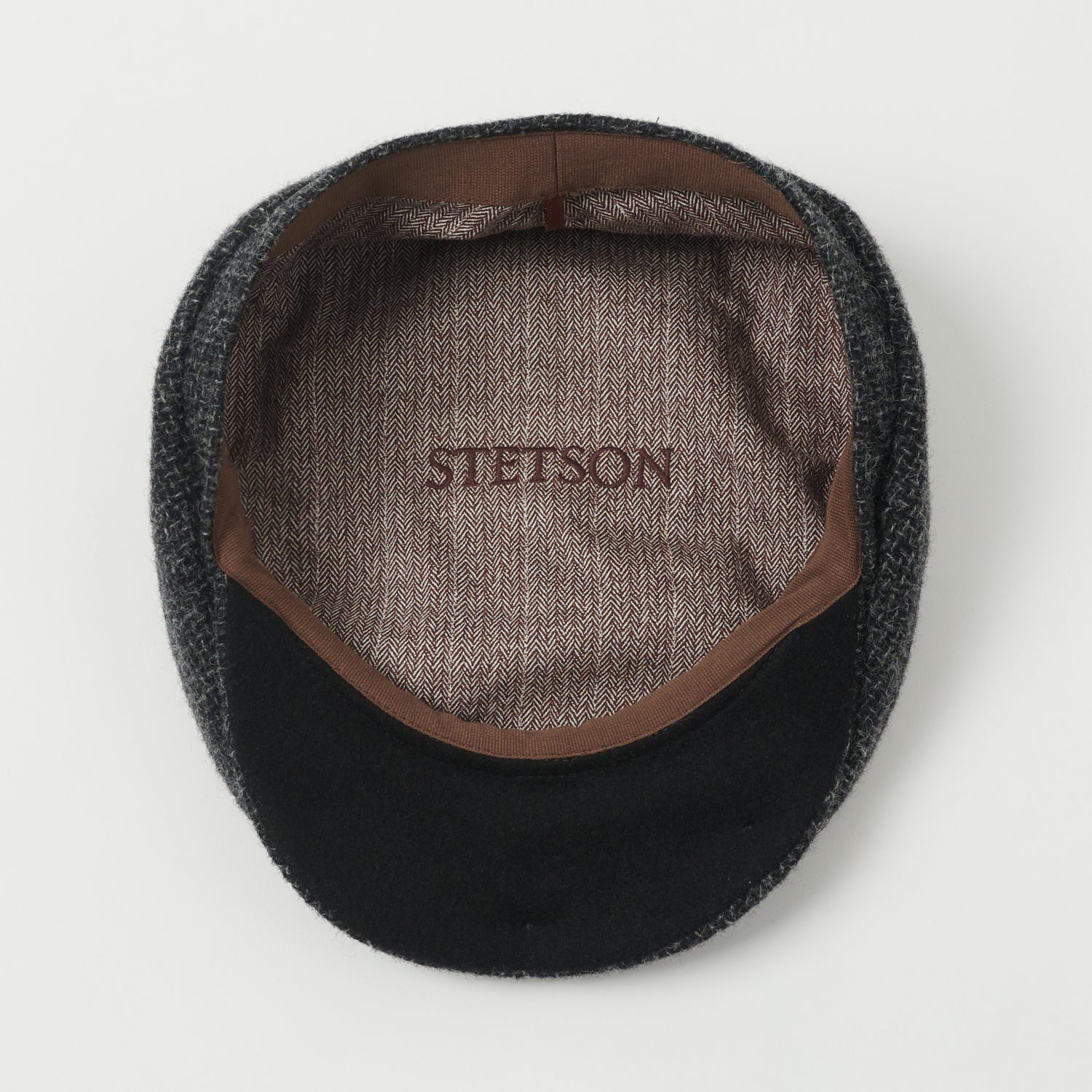 Stetson Hatteras Wool Flat Cap - Blue Melange
