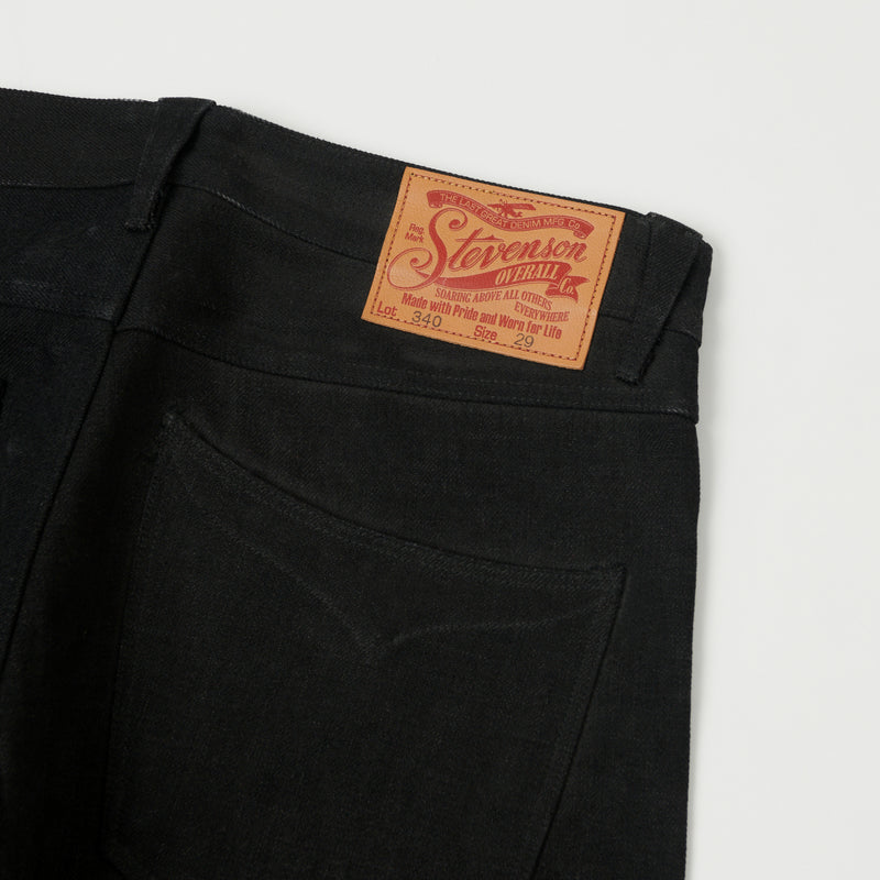 Stevenson Overall 340 Calistoga Regular Tapered Jean - Black Raw