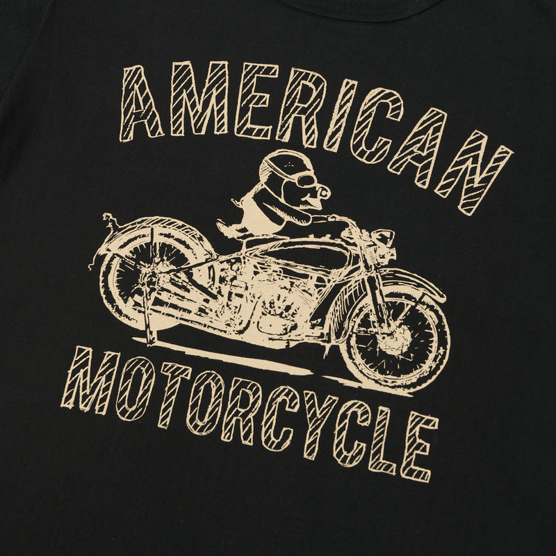 Studio D'artisan 'American Motorcycle' Print Tee - Black