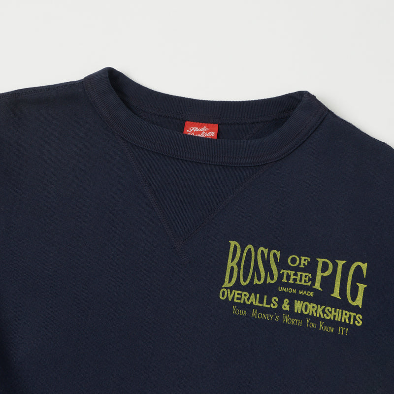 Studio D'artisan 'Boss of the Pig' Sweatshirt Navy