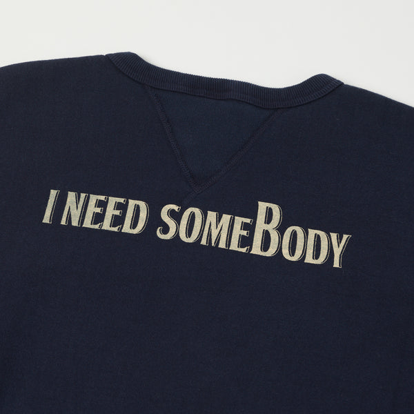Studio D'artisan 'I Need Somebody' Sweatshirt - Navy