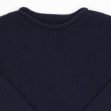 Smith Sato Suzuki Fisherman's Knit Sweater - Navy