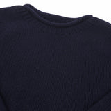 Smith Sato Suzuki Fisherman's Knit Sweater - Navy