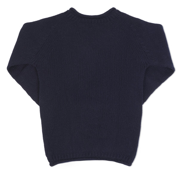 Smith Sato Suzuki Fisherman's Knit Sweater - Navy