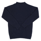 Smith Sato Suzuki Kariya High Neck Knit Sweater - Navy