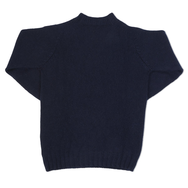Smith Sato Suzuki Kariya High Neck Knit Sweater - Navy