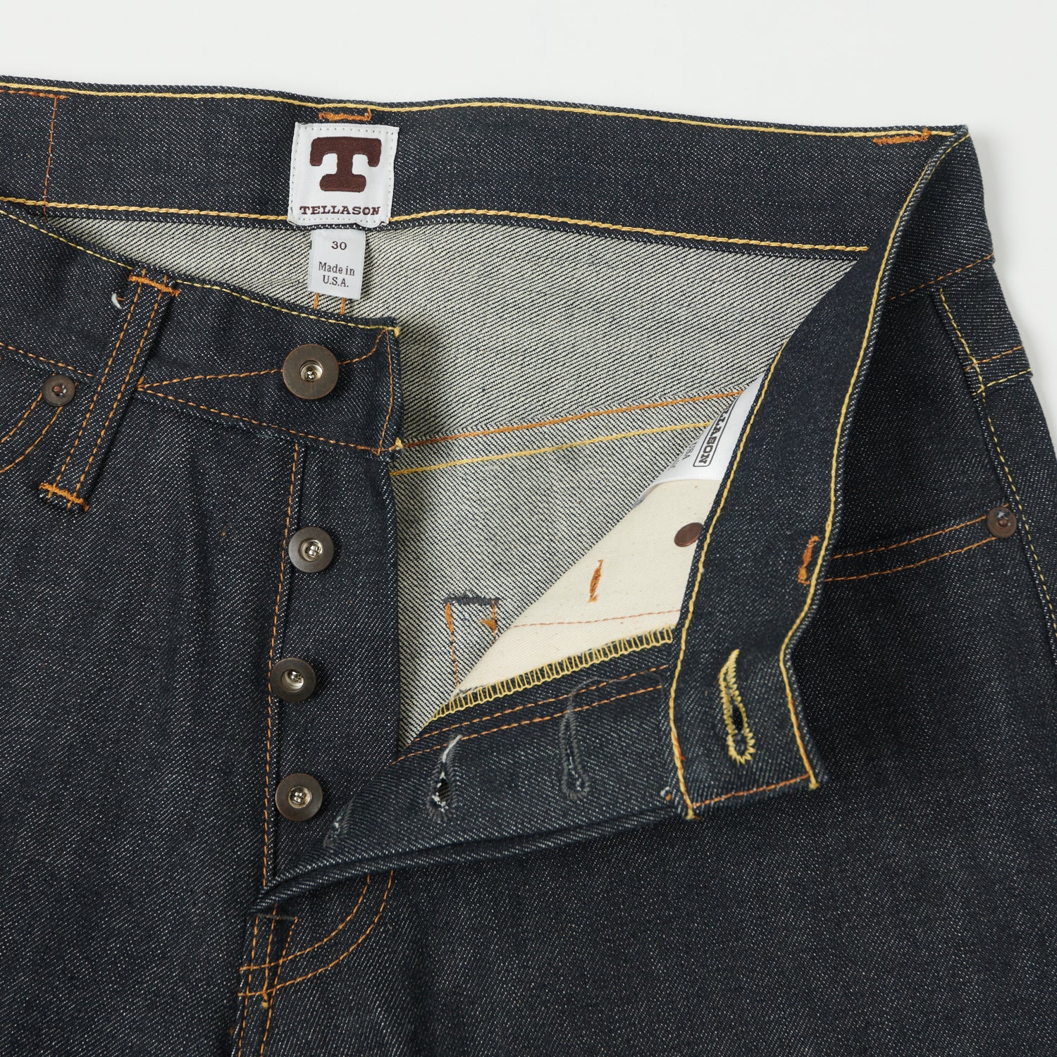 Tellason Gustave 12.5oz Slim Tapered Jean - Cone Mills