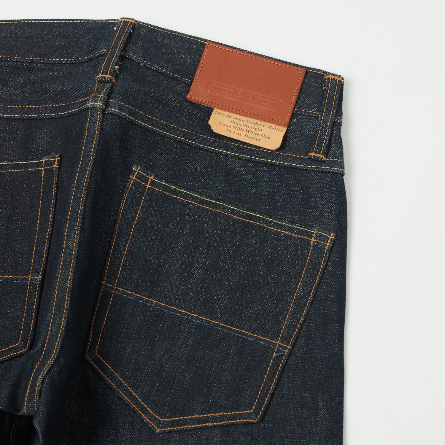 Tellason John Graham Mellor 16.5oz Slim Straight Jean - Cone Mills