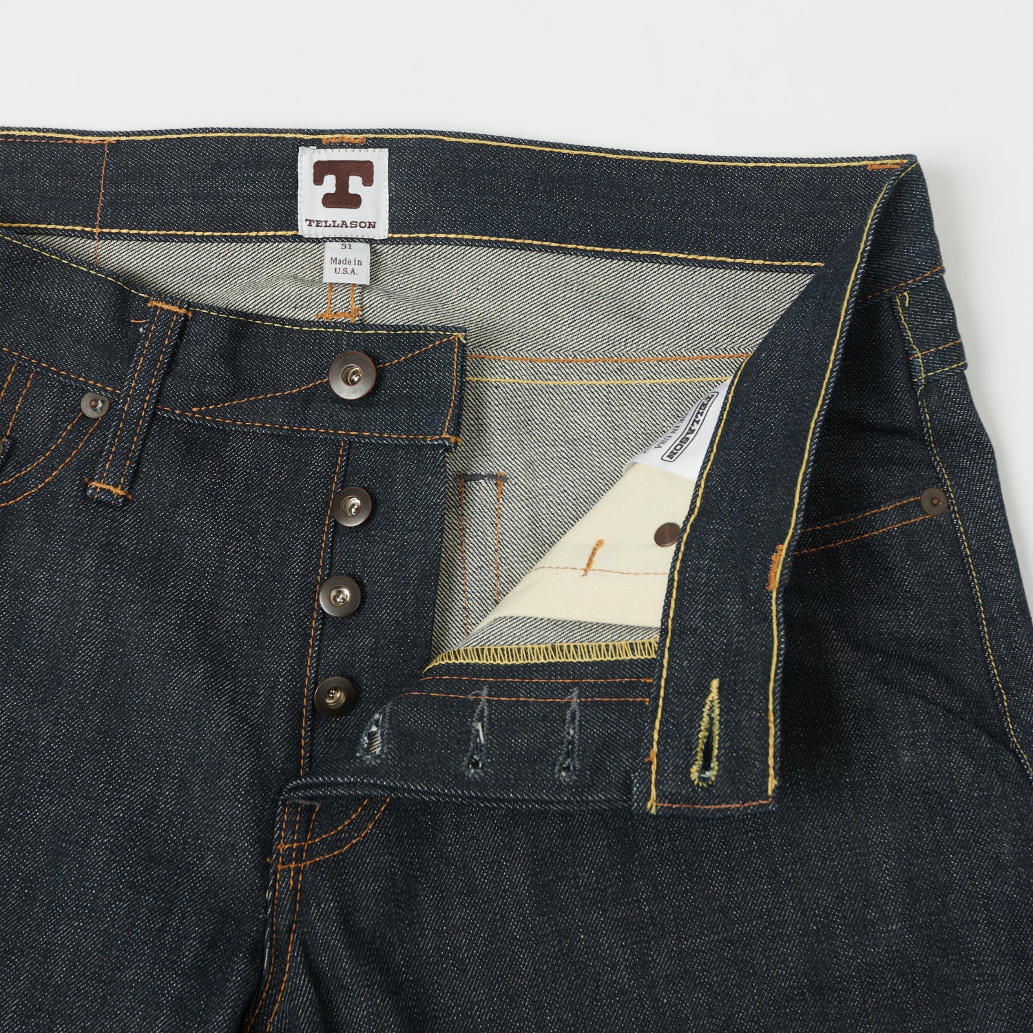 Tellason Ladbroke Grove 12.5oz Slim Tapered Jean - Cone Mills