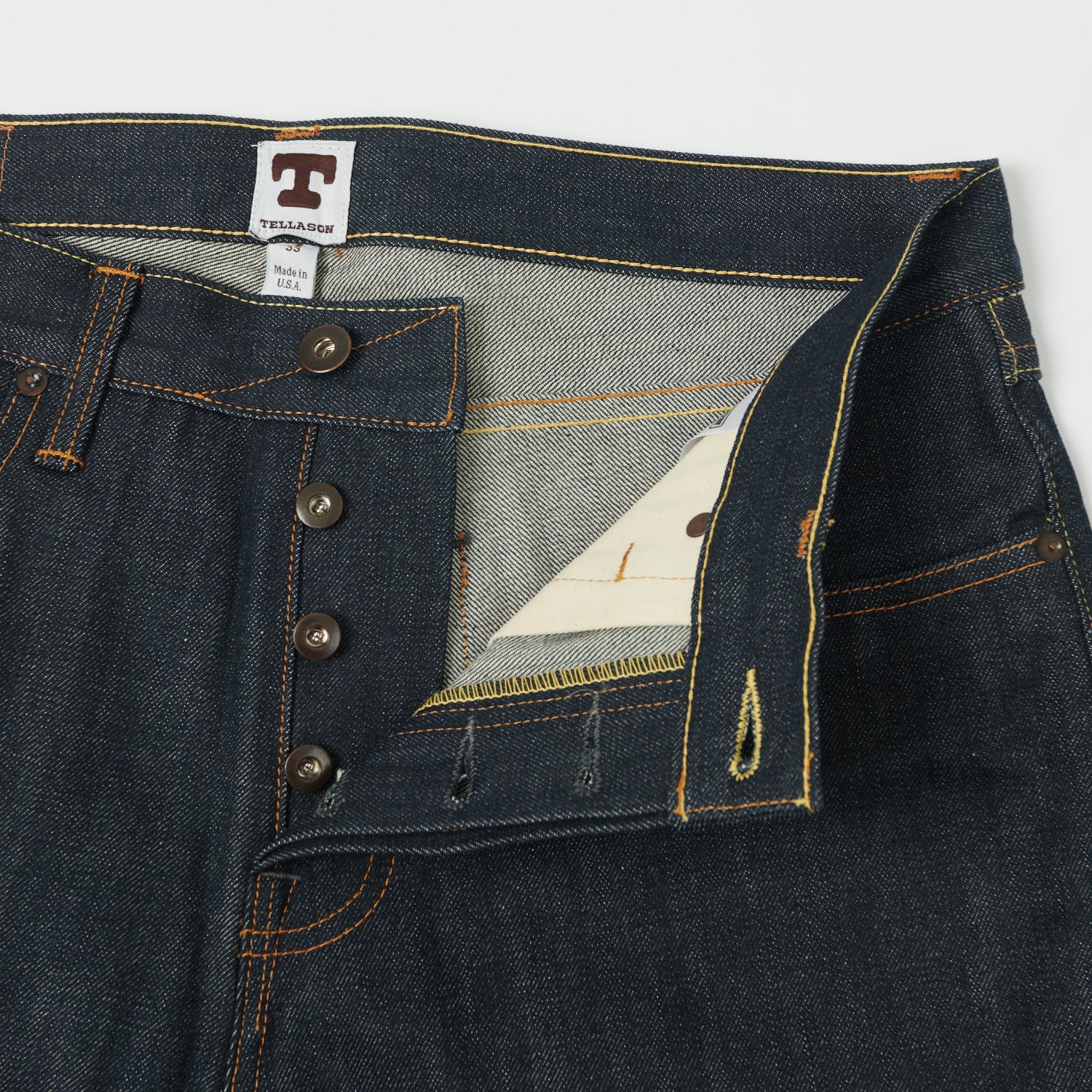 Tellason Sheffield 12.5oz Loose Straight Jean - Cone Mills