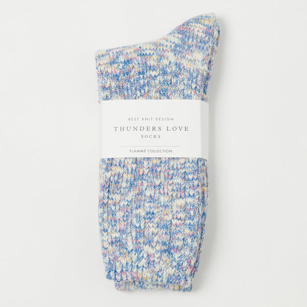 Thunders Love 'Flammé Collection' Socks - Glint Blue