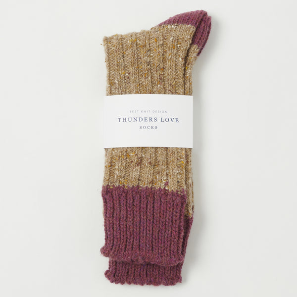 Thunders Love 'Wool Collection' Socks - Sprinkle Caramel