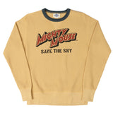 TOYS McCOY 'Mighty Mouse' Big Waffle Crew Neck Sweatshirt - Mustard