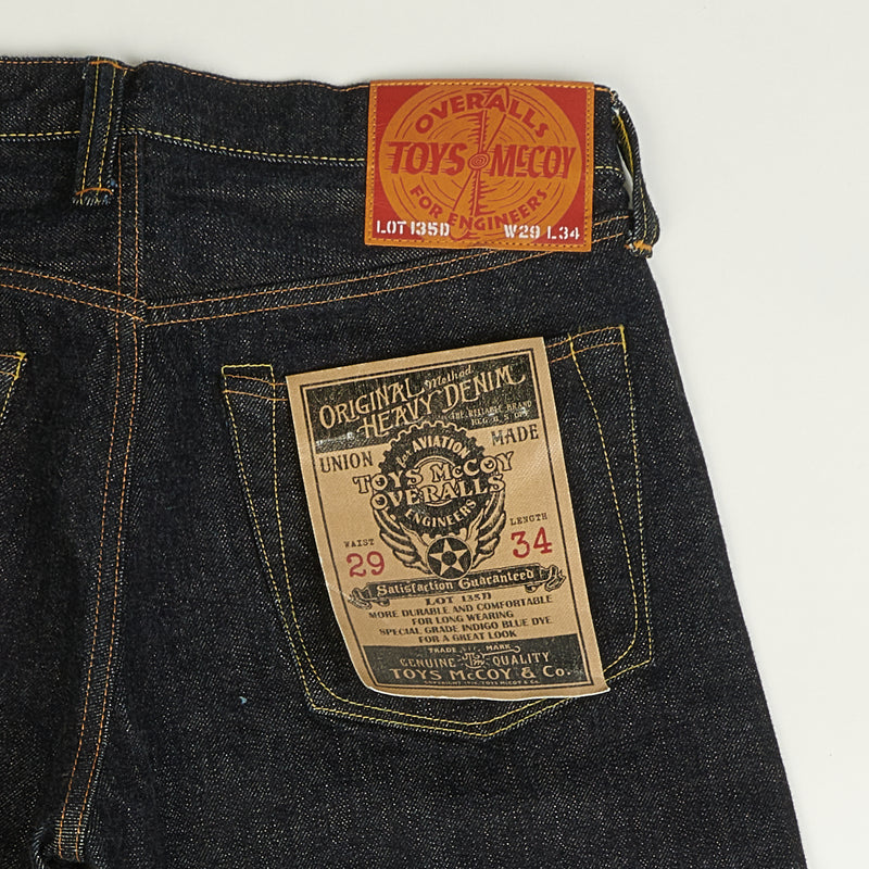 TOYS McCOY TMP1208 135D 13.5oz Slim Straight Jean - One Wash