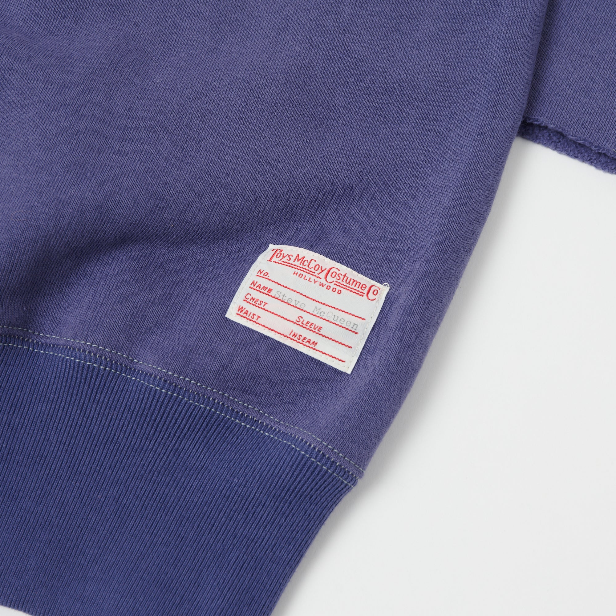 TOYS McCOY Steve McQueen Cut Off Sweatshirt - Faded Blue