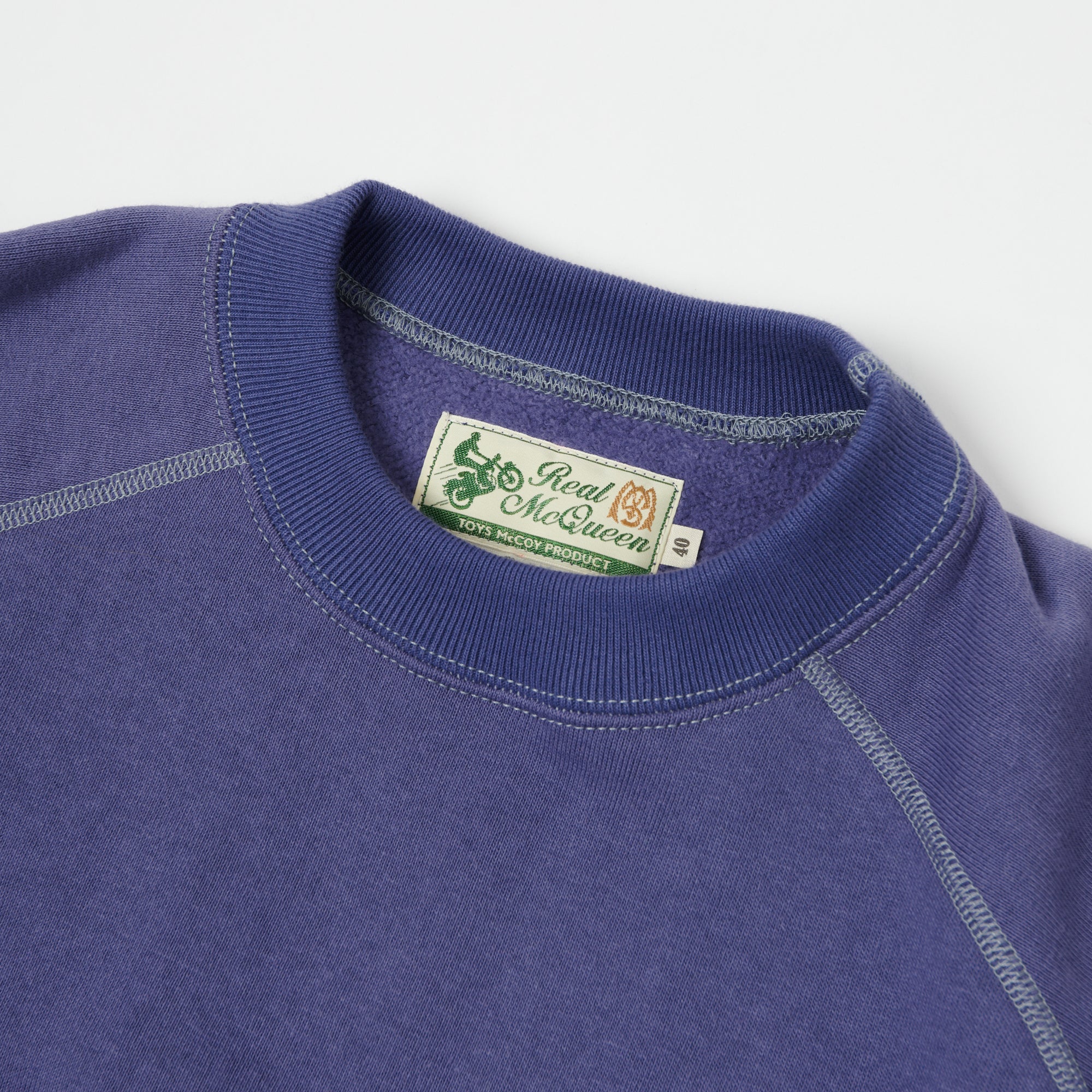 TOYS McCOY Steve McQueen Cut Off Sweatshirt - Faded Blue