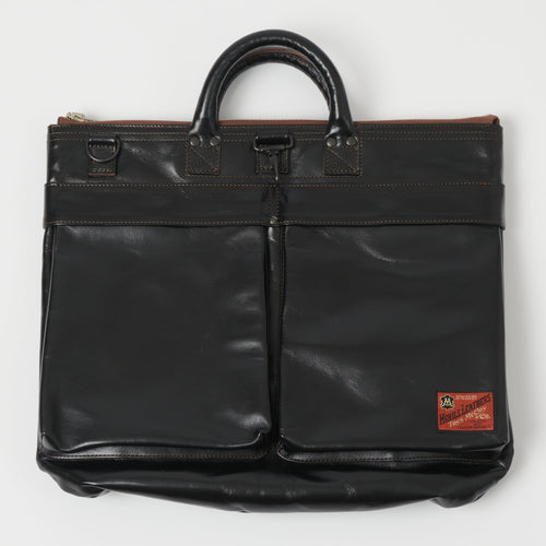 TOYS McCOY U.S. Air Force Leather Helmet Bag - Black