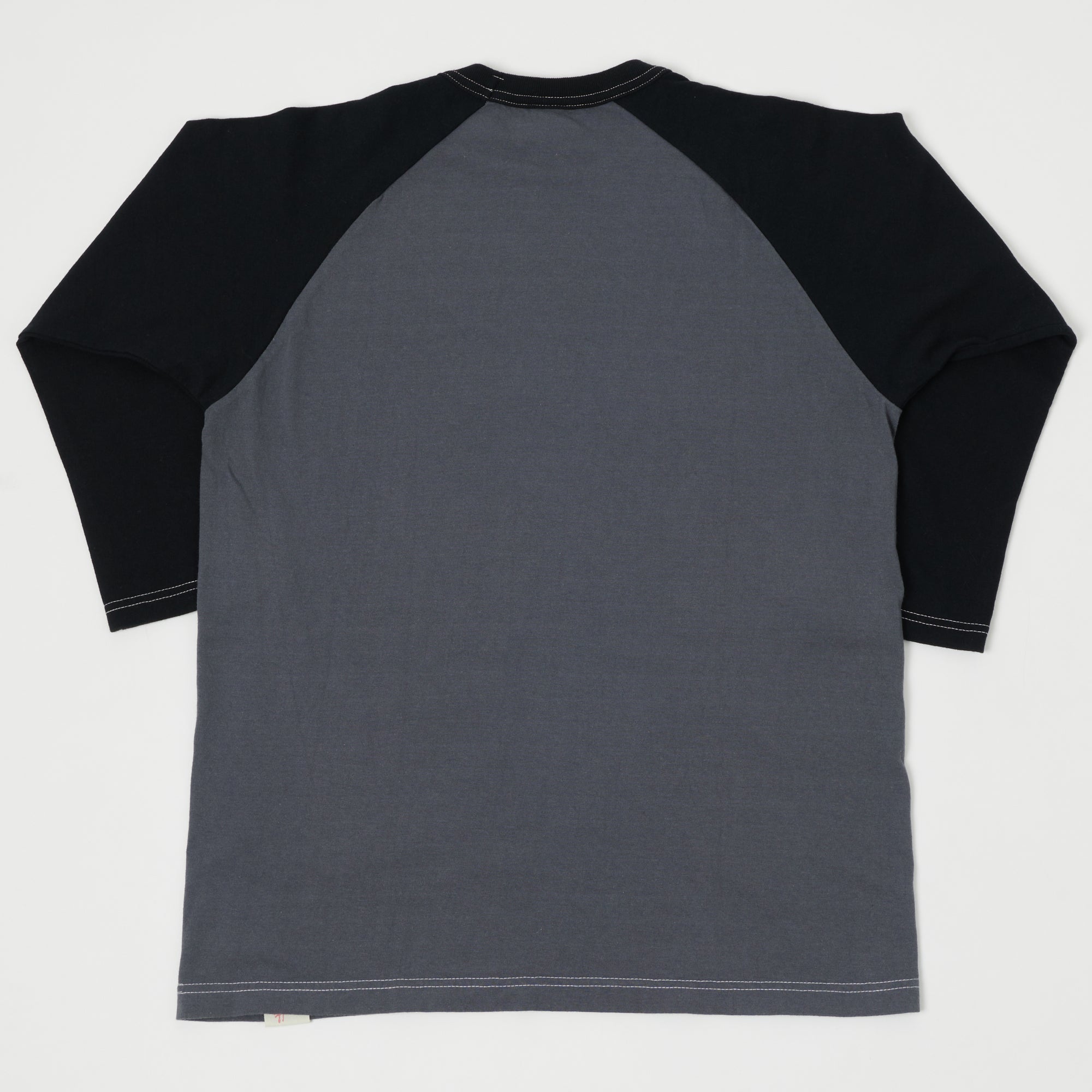 TOYS McCOY Raglan Sleeve Baseball T-Shirt - Graphite Grey/Black