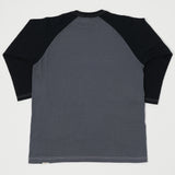 TOYS McCOY Raglan Sleeve Baseball Tee - Graphite Grey/Black