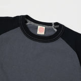 TOYS McCOY Raglan Sleeve Baseball Tee - Graphite Grey/Black