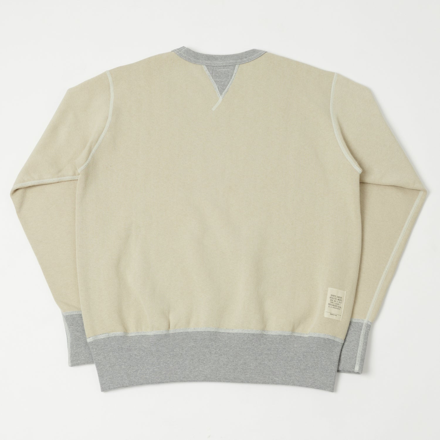 TOYS McCOY U.S.A.F Print Sweatshirt - Sand