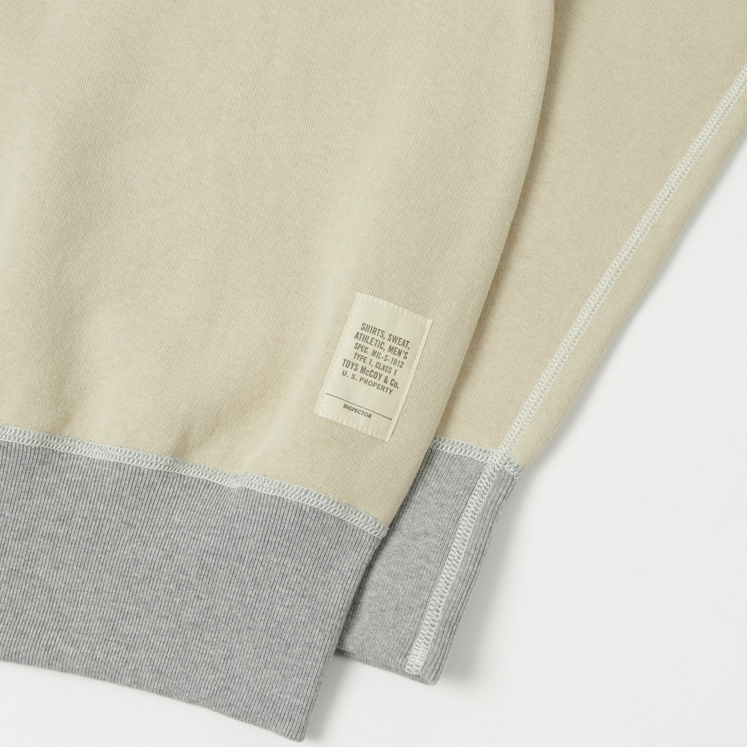 TOYS McCOY U.S.A.F Print Sweatshirt - Sand