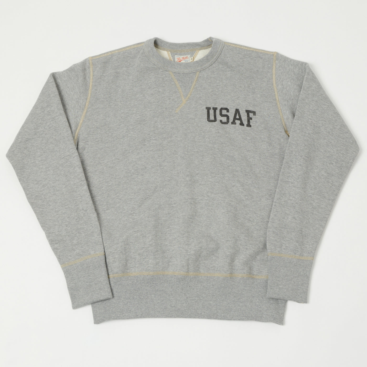 TOYS McCOY U.S.A.F Print Sweatshirt - Grey