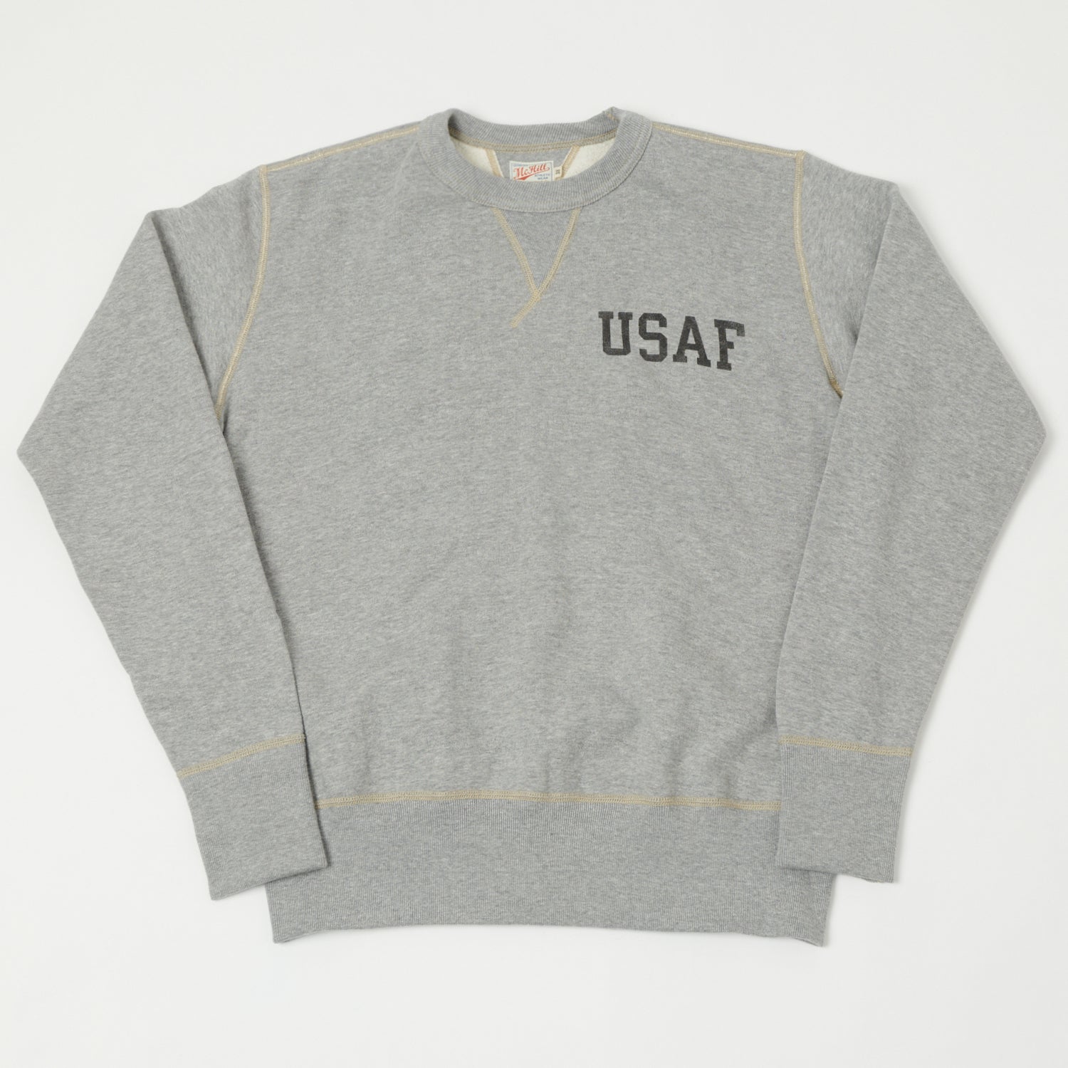 TOYS McCOY U.S.A.F Print Sweatshirt - Grey