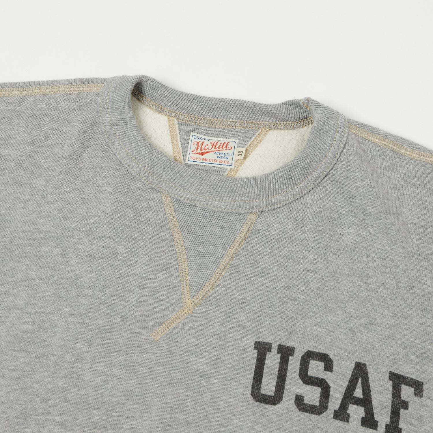 TOYS McCOY U.S.A.F Print Sweatshirt - Grey