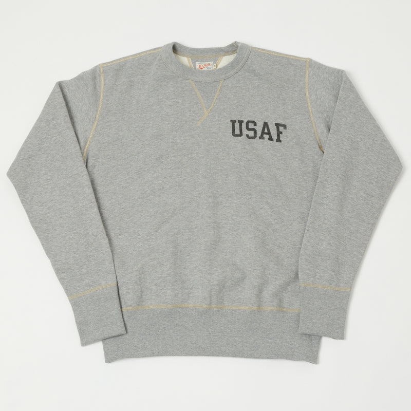 TOYS McCOY USAF Print Sweatshirt - Grey