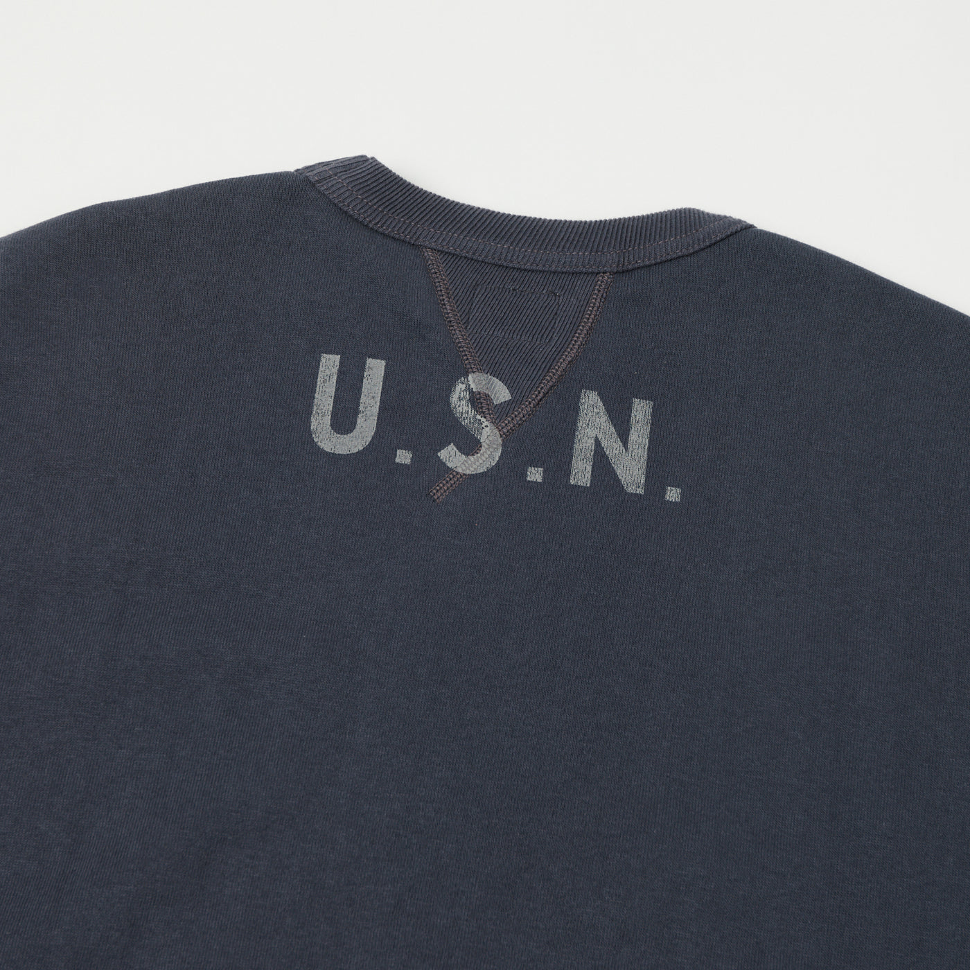 TOYS McCOY U.S.N Print Sweatshirt - Navy Grey