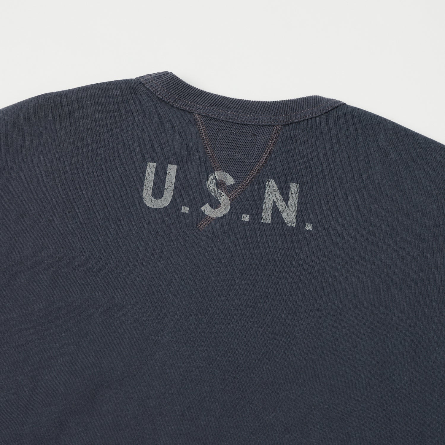 TOYS McCOY U.S.N Print Sweatshirt - Navy Grey